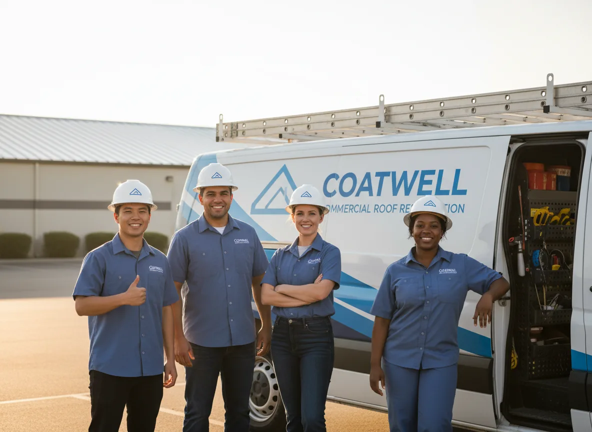 Commercial roof coating company in Smilax, KY
